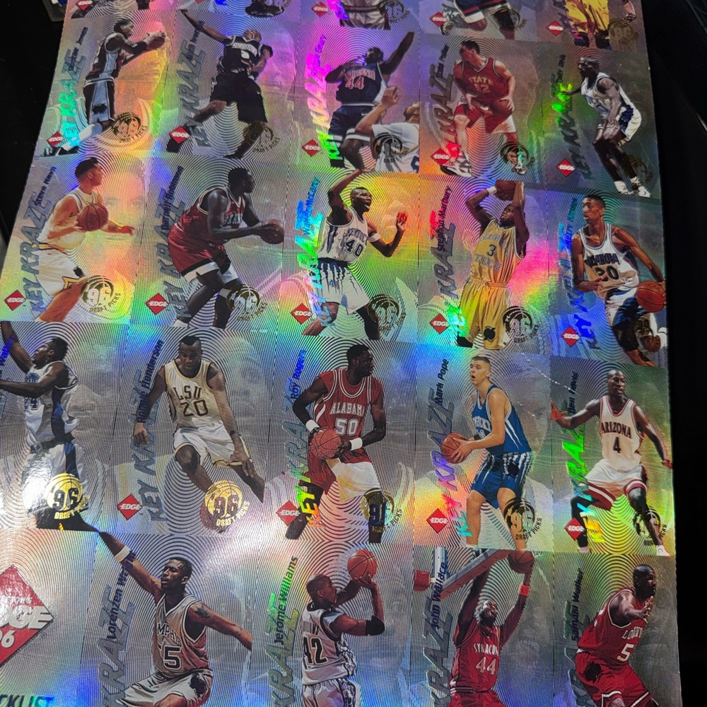 Holographic Basketball Trading Cards